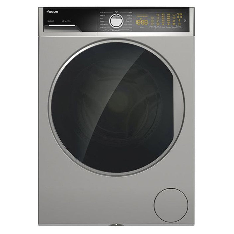 Machine à Laver Frontale Focus 11 Kg 1400Tours Silver (QUADRA.1411) 1 machine a laver frontale focus quadra kg inox