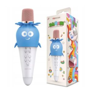 microphone et haut parleur forever ams bluetooth karaoke bleu gsm