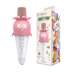 microphone et haut parleur forever ams bluetooth karaoke rose gsm