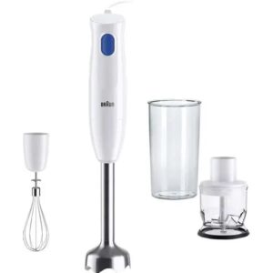 mixeur plongeant en blanc braun mq m