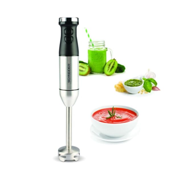 Mixeur Plongeant 3en1 600W Inox SCHNEIDER (SCHMIX600) 1 mixeur plongeant en w inox schneider schmix