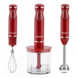 mixeur plongeant en techwood watts rouge tms