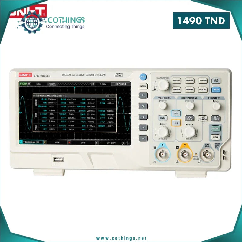 Oscilloscope Numérique UTD2072CL 1 oscilloscope numerique utdcl cothings