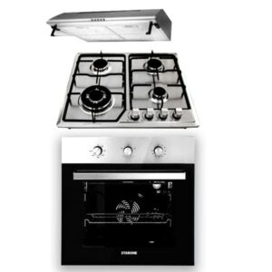 pack encastrable de pieces inox starone hotte plaque four