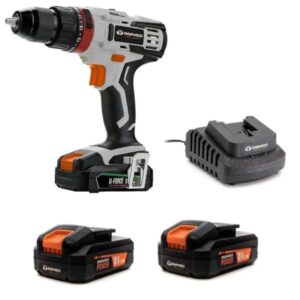 pack perceuse a percussion daewoo dald m gris noir pack m