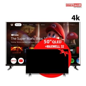 pack tv maxwell qled k uhd smart google avec recepteur integre p recepteur integre