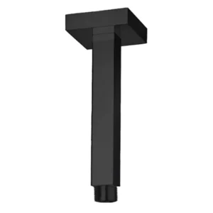 paini france robinetterie bras de douche plafonnier carre lg cm noir mat image webp