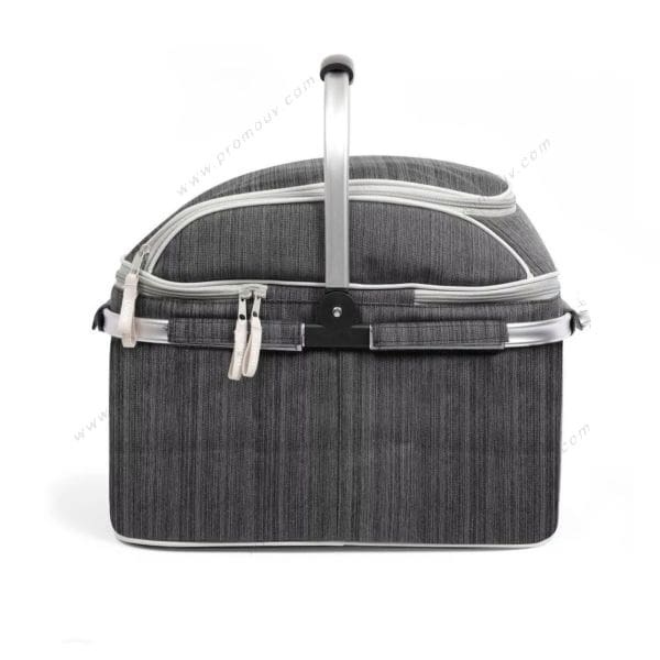 Panier Pique-Nique LIVOO pour 4 PERSONNES Gris (SEP117) 1 panier pique nique livoo personnes gris sep