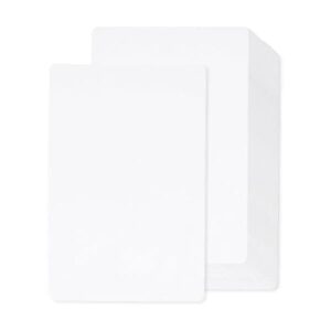paquet de cartes blanches adaptables en pvc ml mm blanc cbgcw
