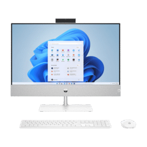 PC DE BUREAU ALL IN ONE HP CANK I E GÉN GO To + Go SSD Blanc