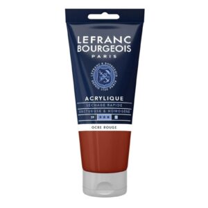 peinture acrylique ml ocre rouge beaux arts