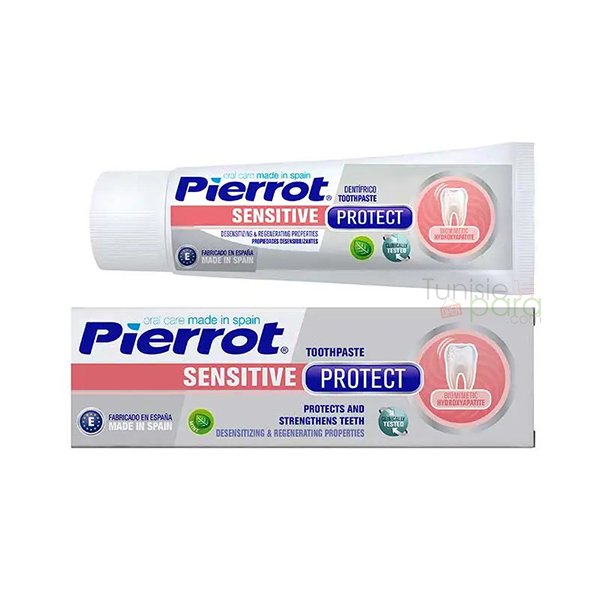 Pierrot dentifrice sensitive protection 1 pierrot dentifrice blancheur charbon jpg