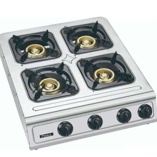 Plaque à gaz BIOLUX 4 feux inox (M.6050X) 1 plaque a gaz biolux feux inox m x