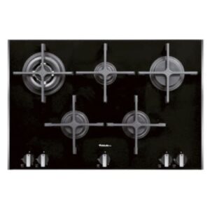 plaque a gaz focus feux noir en verre soft