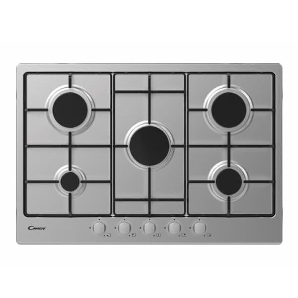 Plaque à gaz CANDY 5 Feux Inox (CHW7X) 1 plaque de cuisson candy feux inox chwx