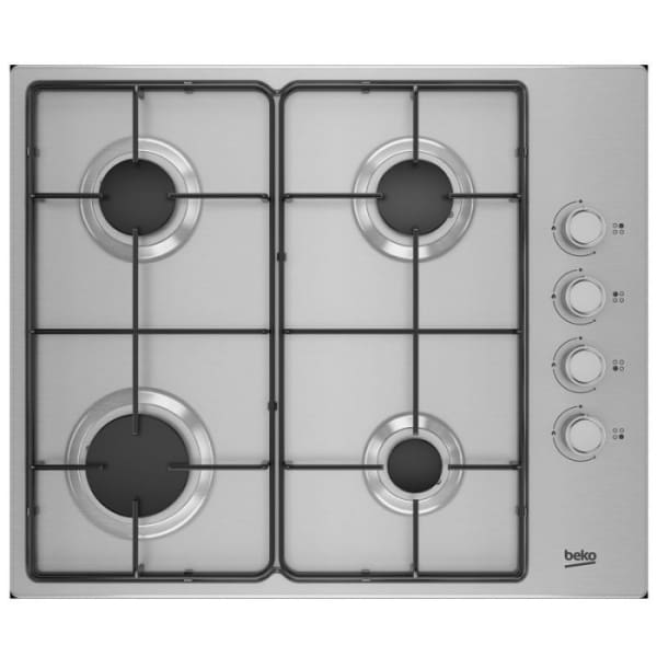 Plaque de Cuisson Encastrable BEKO 4 Feux 61 cm Inox (HIGG64123SXL) 1 plaque de cuisson encastrable beko higgsxl feux cm inox