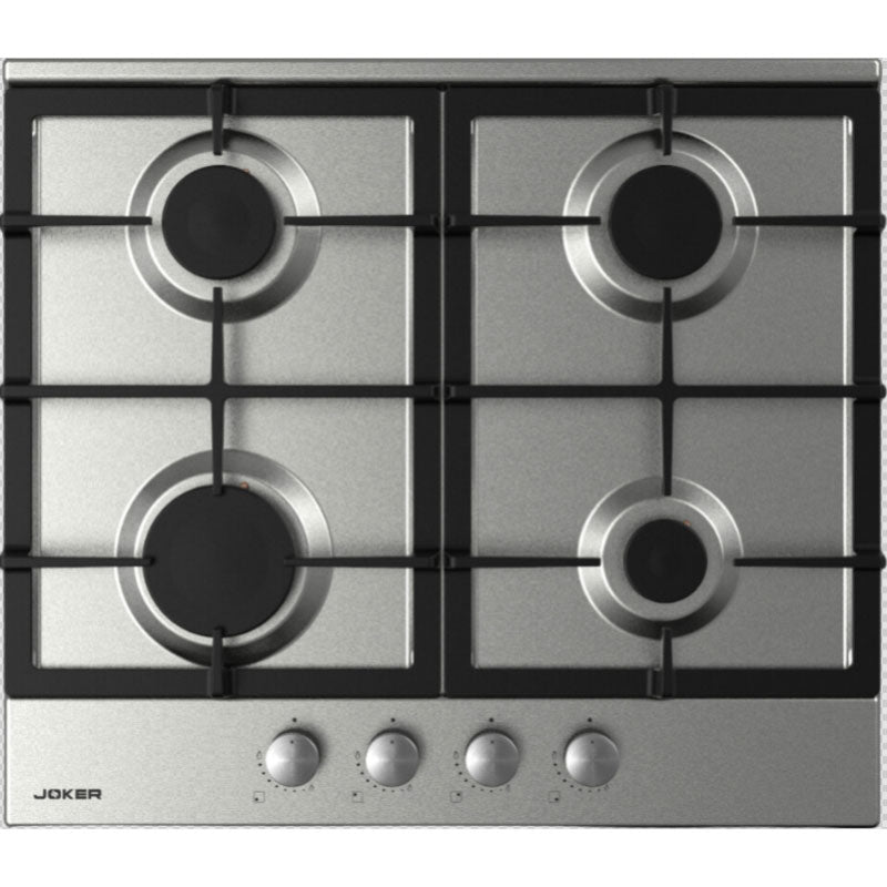 Plaque à gaz Encastrable JOKER 4 Feux 60cm - Inox ( JP-604F) 1 plaque de cuisson encastrable joker jp f feux cm inox cdca d aa abeaae
