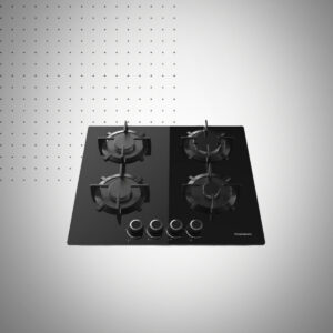 Plaque de cuisson PREMIUM Feux à Gaz | cm &# AP &# Verre Noir