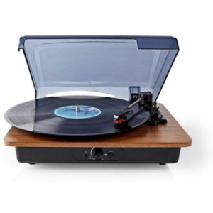 platine vinyle bluetooth nedis marron turnbn
