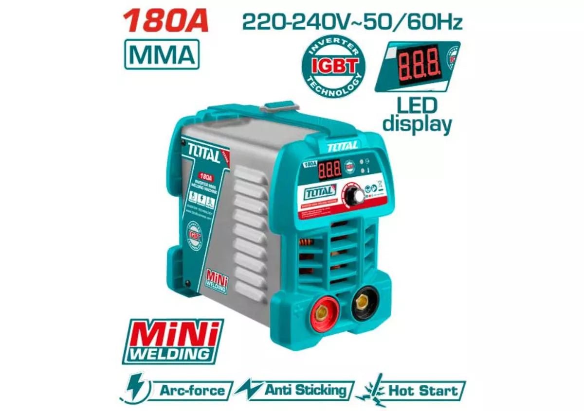 Poste Soudure MMA 180A Total Inverter IGBT 220 240V LED tw218049 1 poste soudure mma a total inverter igbt v led