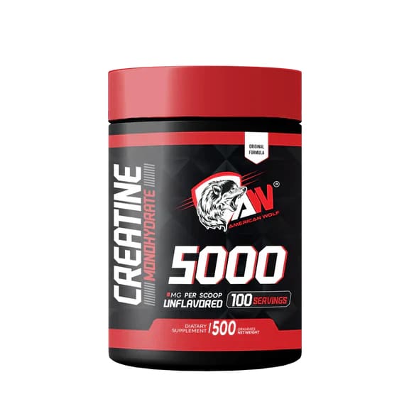 Pure Monohydrate Creatine 500 G American Wolf 1 pure monohydrate creatine g american wolf