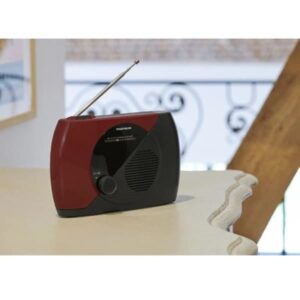 radio fm portable thomson rouge noir rt