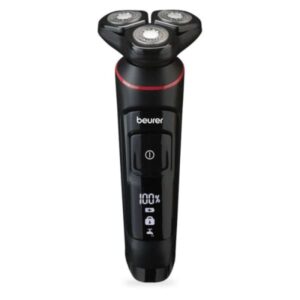 rasoir electrique rotatif beurer sans fil noir mnx