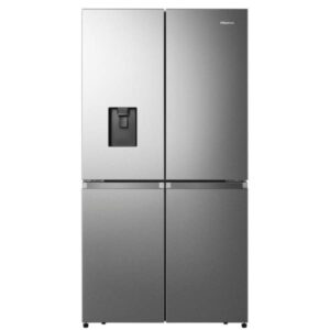 refrigerateur hisense litres side by no frost inox avec fontaine et afficheur rqnnmii