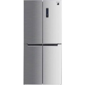 refrigerateur side by sharp l portes avec systeme inverter inox sj fh hs