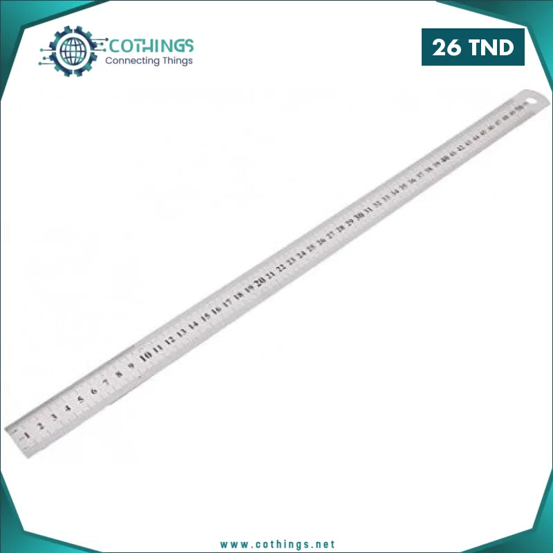 regle inox mm graduation metrique cothings