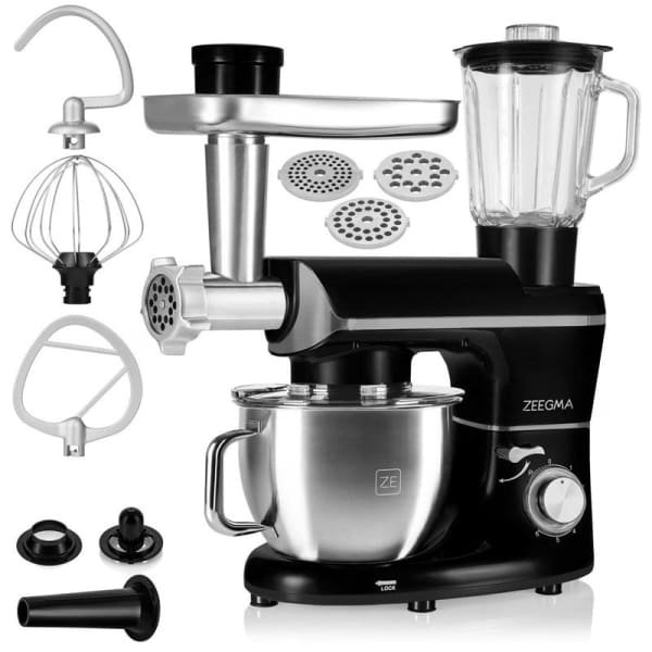 Robot Multifonction 1900W 3en1 ZEEGMA Planeet Multi / avec bol de 6,2 Litre Noir ( 20240894) 1 robot multifonction w en zeegma planeet multi avec bol de litre noir