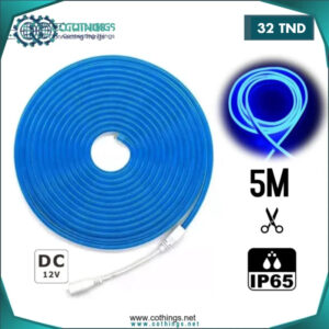 ruban led neon flexible mm etanche v bleu m cothings