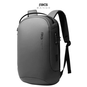 SAC À DOS ANTIVOL BANGE BG POUR PC PORTABLE  » AVEC PORT USB &# Gris