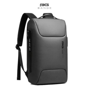 SAC À DOS ANTIVOL BANGE BG POUR PC PORTABLE  » AVEC PORT USB &# GRIS