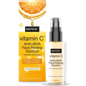 sence face peeling vitamine c ml solution de peeling acides aha bha