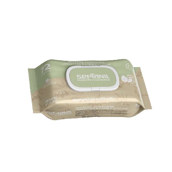 SEPTANIL Lingettes désinfectantes a huile d’olive B/72 1 septanil huile dolive jpg