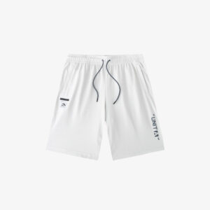 short homme anta blanc cordon noir logo unita style sportif