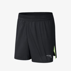 short sport anta homme noir detail vert running training