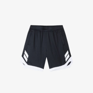 short sport homme anta noir blanc basket graphique confort