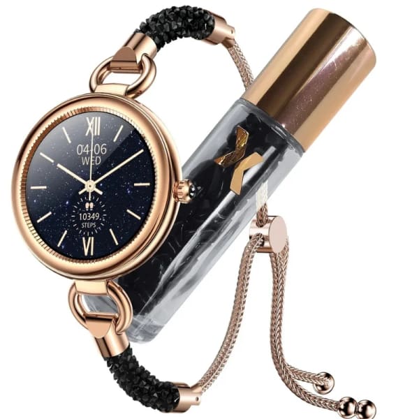 smart watch Maxcom FW51 Cristal – Noir & Dore (FW51) 1 smart watch maxcom fw cristal noir dore fw