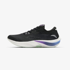 sneakers anta noires running semelle blanche degrade violet bleu