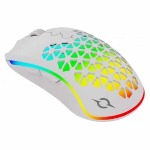 Souris Gamer AQIRYS POLARIS DOUBLE MODE RGB Blanc