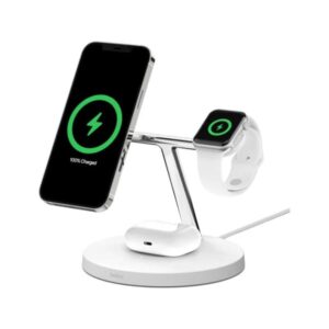 station de chargement sans fil en avec magsafe w belkin blanc wizvfwh