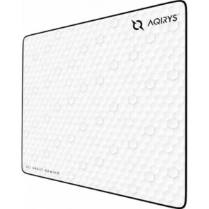 Tapis De Souris Gaming AQIRYS WEBB MOYEN Blanc et Noir