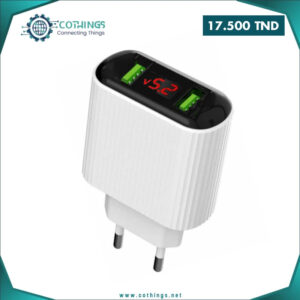 tete chargeur ports usb afficheur w muju cothings