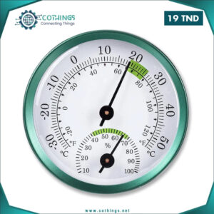 thermometre hygrometre acier inoxydable vert cothings