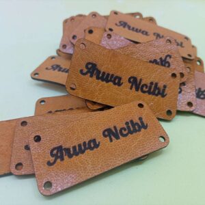 tiquettes en Cuir avec Gravure Personnalis