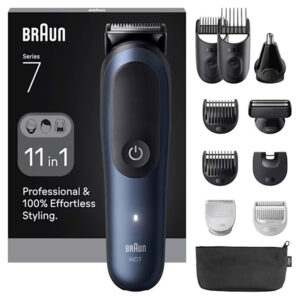 tondeuse multifonction en braun aio rechargeable noir
