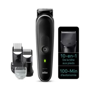 tondeuse multifonctions en braun rechargeable noir mgk