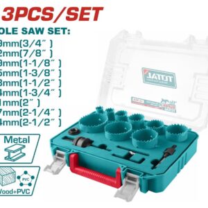 total pieces coffret scies cloche pour metal bois pvc